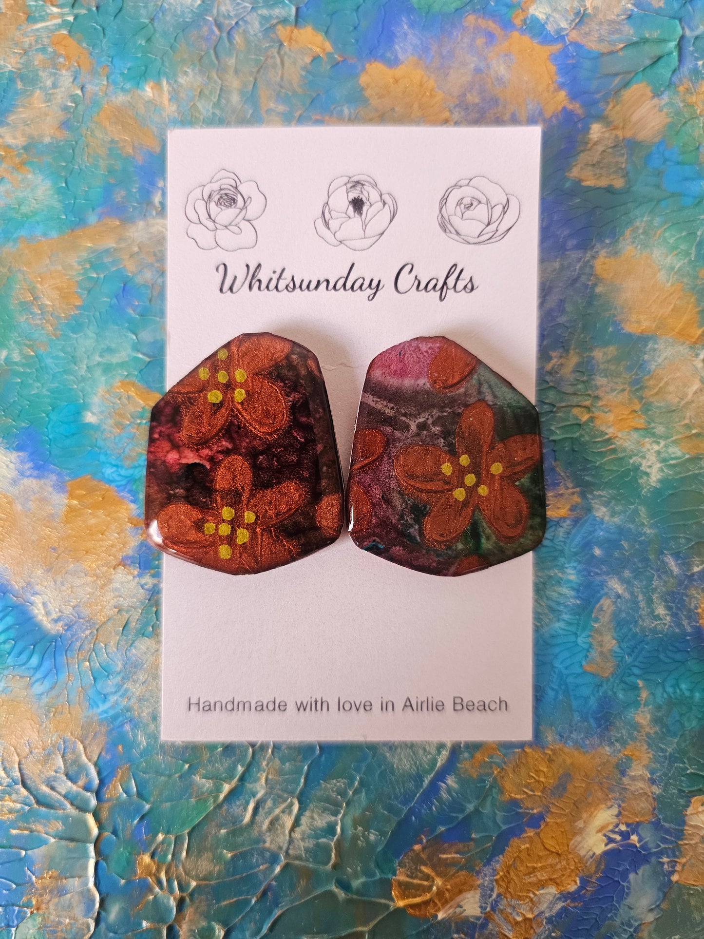 Hand Painted Studs