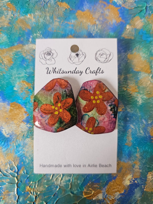 Hand Painted Studs